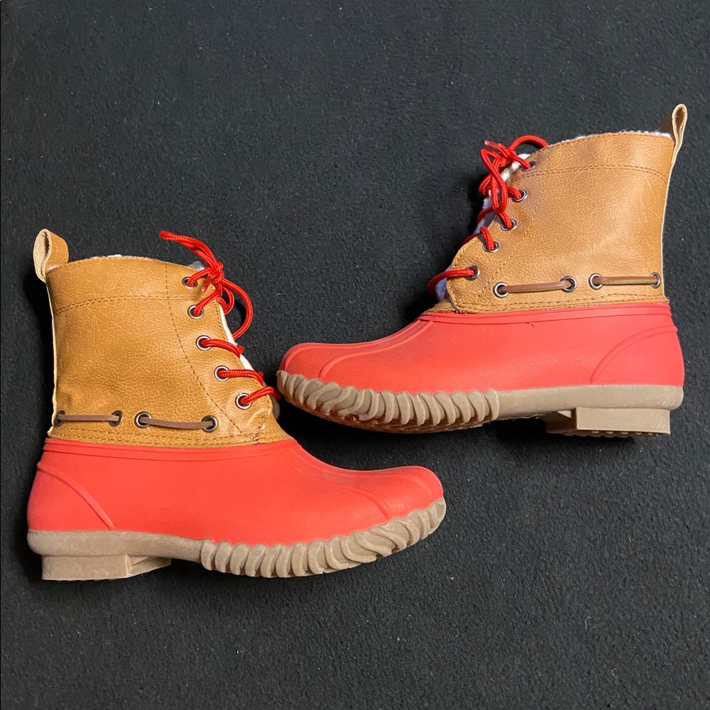 girls size 3 duck boots